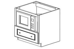 BASE MICROWAVE CABINETS - CLASSIC WHITE