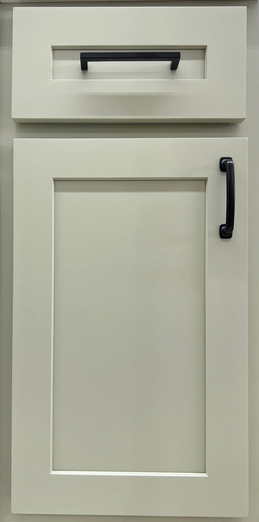 B36 - Black Shaker - Double Door Double Drawer Base Cabinet - 36W x  34-1/2H x 24D -2D-2DR-1S